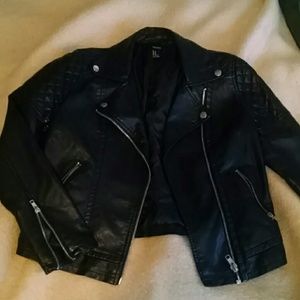 Forever 21 faux leather moto jacket